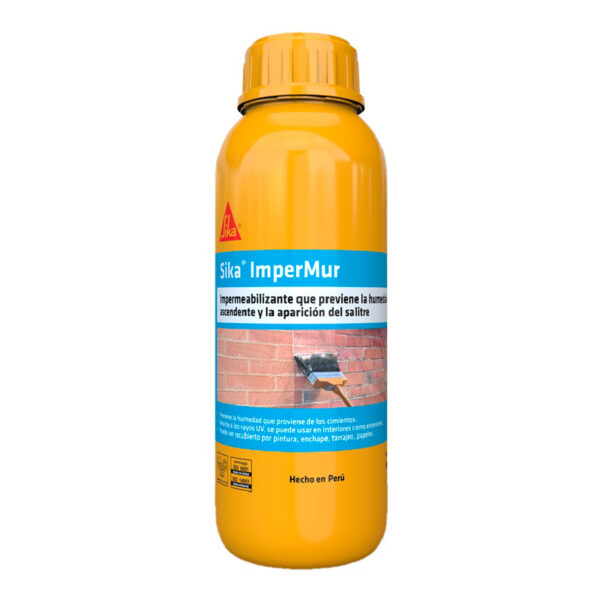 RESINA CONTRA LA HUMEDAD Y SALITRE SIKA IMPERMUR 1L