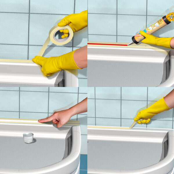 SILICONAS PARA BAÑOS Y COCINAS SANISIL 280ml SIKA - Imagen 8