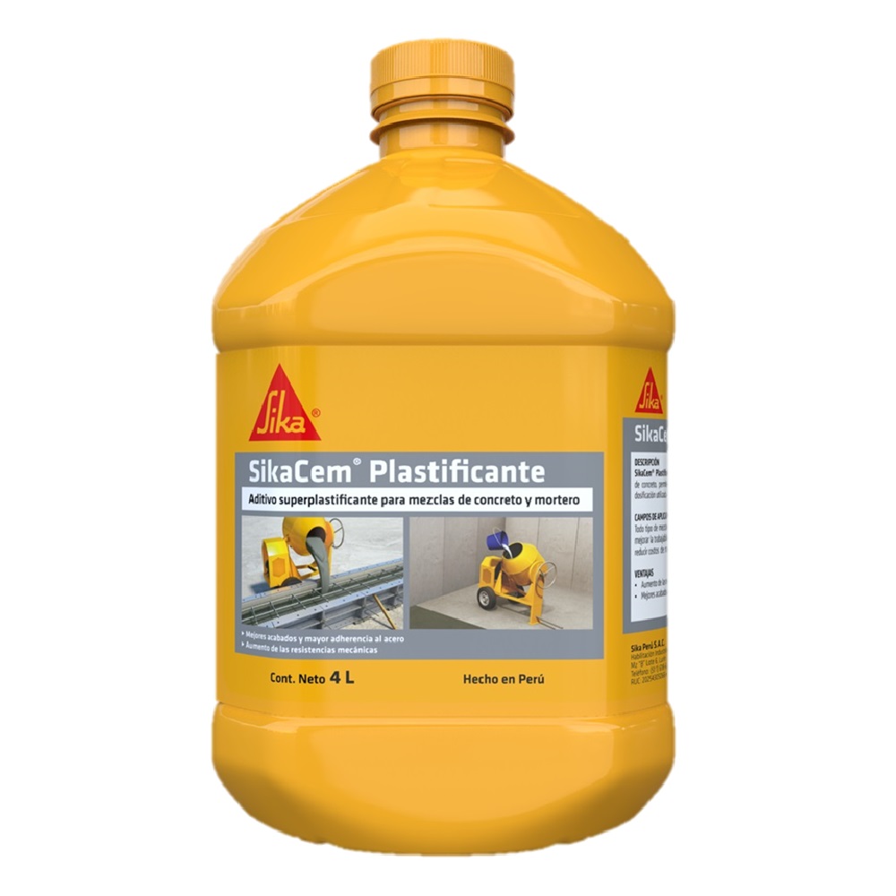 ADITIVO SUPERPLASTIFICANTE PARA MEZCLA DE CONCRETO SIKA CEM 20L