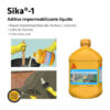 IMPERMEABILIZANTE DE CONCRETO SIKA-1 LIQUIDO 20L - Imagen 5